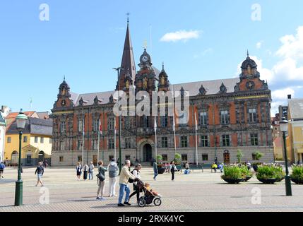 Das ehemalige Rathaus von Malmö bei Stortorget in der historischen Altstadt. Malmö, Schweden. Stockfoto