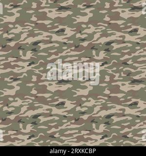 Army Camouflage Vektor nahtloses Muster, Camouflage Hintergrund Stock Vektor