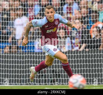 24. September 2023 - Chelsea gegen Aston Villa - Premier League - Stamford Bridge Aston Villas Lucas Digne während des Spiels gegen Chelsea. Bild : Mark Pain / Alamy Live News Stockfoto