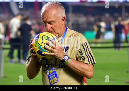 São Paulo (SP), 24. September - Fußball/São PAULO-FLAMENGO - Dorival Junior Coach aus São Paulo - Mathe zwischen São Paulo x Flamengo, gültig vom Match-Finale des Brasilien-Cups, Realität des Morumbi-Stadions, Südzone in São Paulo, am Nachmittag des sonntags, 24. (Foto: Eduardo Carmim/Alamy Live) Stockfoto