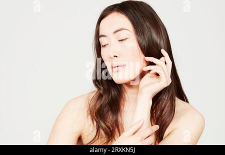 Porträt der jungen Frau Stockfoto