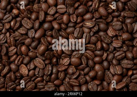 Full Frame Kaffeebohnen Stockfoto