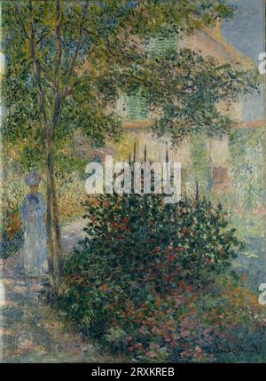 Claude Monet – Camille Monet (1847–1879) im Garten von Argenteuil Claude Monet: Französisch, Paris 1840–1926 Giverny 1876 Stockfoto