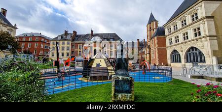 Square Jules Bocquet, Amiens, Somme, Hauts-de-France, Frankreich Stockfoto