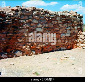 Tuzigoot National Monument Pueblo Behausung, erbaut von den Sinagua Menschen zwischen 1125 und 1400 in Arizona Stockfoto