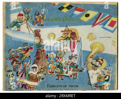 Russische Zeitschrift „Funny Pictures“, (russisch „Весёлые картинки“) April 1970. Stockfoto