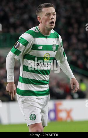 Kieran Tierney von Celtic während des UEFA Europa League-Spiels zwischen Celtic und Red Bull Salzburg im Celtic Park, Parkhead, Glasgow am Donnerstag, den 13. Dezember 2018. (Credit: Mark Fletcher | MI News & Sport Ltd) ©MI News & Sport Ltd Tel: +44 7752 571576 E-Mail: markf@mediaimage.co.uk Adresse: 1 Victoria Grove, Stockton on Tees, TS19 7EL Stockfoto