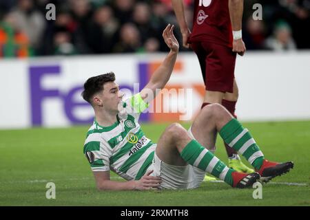 Mikael lustig von Celtic während des UEFA Europa League-Spiels zwischen Celtic und Red Bull Salzburg im Celtic Park, Parkhead, Glasgow am Donnerstag, den 13. Dezember 2018. (Credit: Mark Fletcher | MI News & Sport Ltd) ©MI News & Sport Ltd Tel: +44 7752 571576 E-Mail: markf@mediaimage.co.uk Adresse: 1 Victoria Grove, Stockton on Tees, TS19 7EL Stockfoto