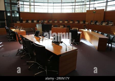 "Hamburg, Deutschland - 10 24 2013" internationaler Seegerichtshof Stockfoto