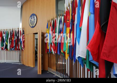 "Hamburg, Deutschland - 10 24 2013" internationaler Seegerichtshof Stockfoto