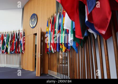 "Hamburg, Deutschland - 10 24 2013" internationaler Seegerichtshof Stockfoto