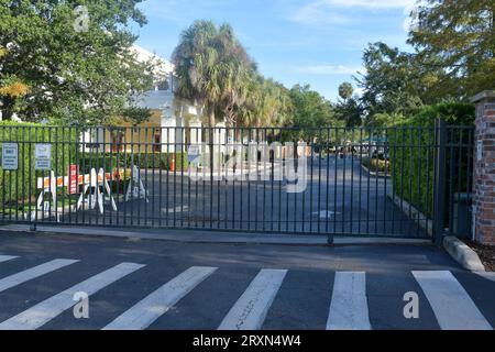 Orlando, FL, USA. September 2023 26. Außenansicht der Park Maitland School im Broward County, nachdem Gouverneur Ron DeSantis am 26. September 2023 „direkte Beziehungen zur Kommunistischen Partei Chinas“ in Orlando, Florida, bezeichnete. Quelle: Dee Cee Carter/Media Punch/Alamy Live News Stockfoto