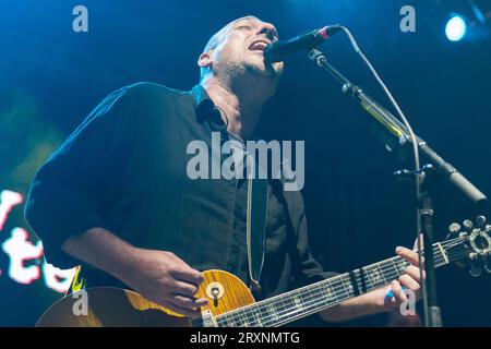 Seattle, USA. September 2023. Die legendäre Seattle-Band Sunny Day Real Estate tritt beim Bumbershoot 2023 auf. 2023 Bumbershoot. Stockfoto