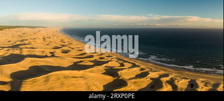 Luftaufnahme der Sanddünen des Addo Elephant National Park, Eastern Cape, Südafrika Stockfoto