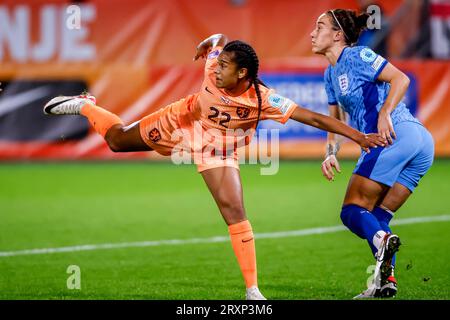 Utrecht, Niederlande. September 2023 26. UTRECHT, NIEDERLANDE - SEPTEMBER 26: Esmee Brugts aus den Niederlanden reagiert beim UEFA Nations League Women League A-Spiel der Gruppe 1 zwischen den Niederlanden und England am 26. September 2023 im Stadion Galgenwaard in Utrecht, Niederlande. (Foto von Andre Weening/Orange Pictures) Kredit: Orange Pics BV/Alamy Live News Stockfoto