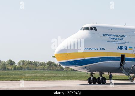 Antonov AN-225 Mriya, ILA Berlin Air Show, Berlin - 27. April 2018 Stockfoto