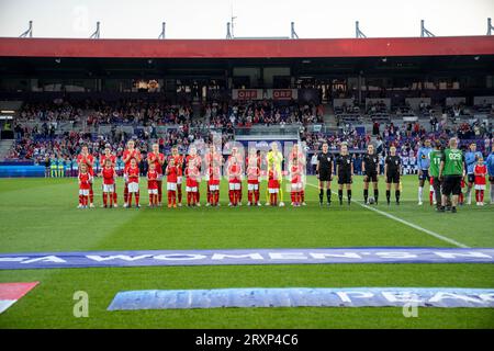 Wien, Österreich. 26. September 2023. Österreich - Frankreich FIFA Women’s Nation League 2023/24 Fußballspiel ©Andreas Stroh / Alamy Live News Stockfoto