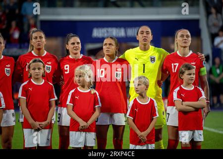 Wien, Österreich. 26. September 2023. Österreich - Frankreich FIFA Women’s Nation League 2023/24 Fußballspiel ©Andreas Stroh / Alamy Live News Stockfoto