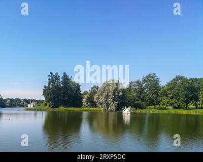 Peterhof, der Sommerpalast von Peter dem Großen, Sankt Petersburg, Russland Stockfoto