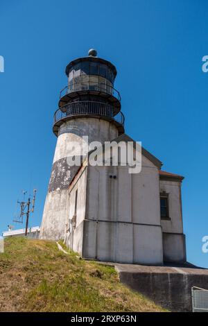 ILLWACO, WASHINGTON, USA - Lighthouse Cape Disappointment State Park. Stockfoto