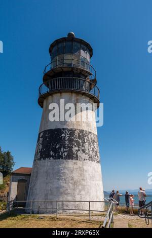 ILLWACO, WASHINGTON, USA - Lighthouse Cape Disappointment State Park. Stockfoto