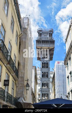 Lissabon Portugal. Lissabon ist Portugals hügelige Hauptstadt an der Küste. Portugal, Spaziergang durch Lissabon. Stockfoto