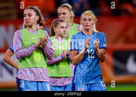 Utrecht, Niederlande. September 2023 26. UTRECHT, NIEDERLANDE - SEPTEMBER 26: Während des UEFA Nations League Women League A-Gruppenspiels zwischen den Niederlanden und England im Stadion Galgenwaard am 26. September 2023 in Utrecht, Niederlande. (Foto: Broer van den Boom/Orange Pictures) Credit: Orange Pics BV/Alamy Live News Stockfoto