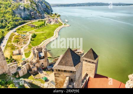 Festung Golubac, Serbien Stockfoto