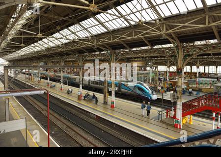 Bahnhof Preston. Stockfoto