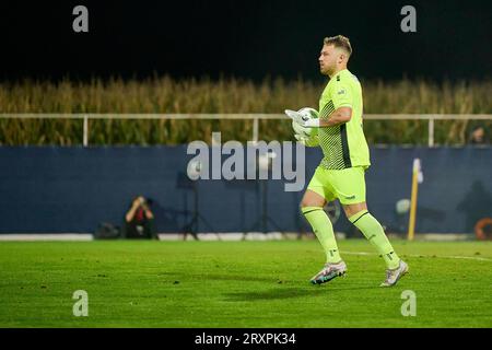 Grödig, Österreich 26. September 2023: ÖFB Cup 2. Runde - 2023/2024 - Austria Salzburg vs. RB Salzburg im Bild: Torwart Manuel Kalman (Austria Salzburg) Stockfoto