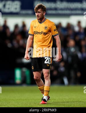 Ipswich, Großbritannien. September 2023 26. Wolverhampton Wanderers' Tommy Doyle während des Ipswich Town FC gegen Wolverhampton Wanderers FC Carabao Cup, Runde 3 Match in Portman Road, Ipswich, Großbritannien am 26. September 2023 Credit: Every Second Media/Alamy Live News Stockfoto