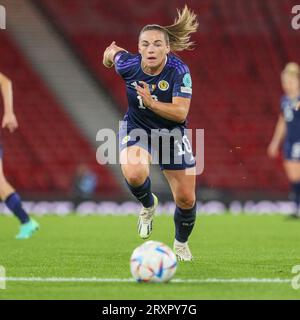 26. September, Glasgow, Großbritannien. Im ersten Heimspiel für Schottland in der neuen UEFA Women's Nations League spielt Schottland Belgien im Hampden Park, Glasgow, Schottland, Vereinigtes Königreich. Quelle: Findlay/Alamy Live News Stockfoto