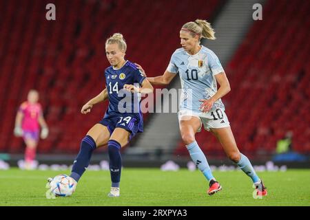 26. September, Glasgow, Großbritannien. Im ersten Heimspiel für Schottland in der neuen UEFA Women's Nations League spielt Schottland Belgien im Hampden Park, Glasgow, Schottland, Vereinigtes Königreich. Quelle: Findlay/Alamy Live News Stockfoto