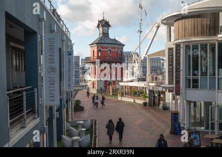 Blick auf die Victoria & Alfred Waterfront in Kapstadt, Südafrika. Stockfoto