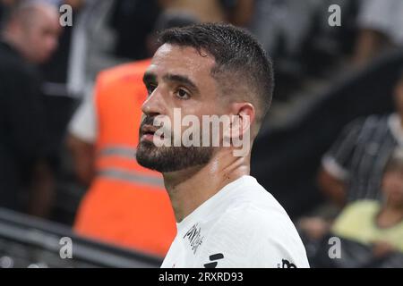 Sao Paulo, Brasilien. September 2023 26. Spieler Renato Augusto von Corinthians während des Spiels gegen Fortaleza im ersten Leg des Copa Sudamericana Halbfinales, in der Neo Química Arena, östlich von São Paulo, diesen Dienstag, den 26. September 2023. (Foto: Marina Uezima/ Credit: Brazil Photo Press/Alamy Live News Stockfoto