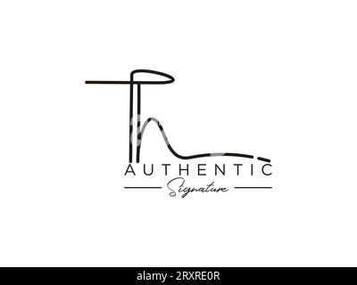 VEKTOR der Signature-Logo-Vorlage. Stock Vektor