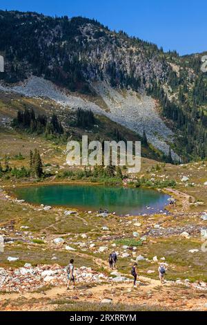 Symphony Lake am Whistler Mountain Stockfoto