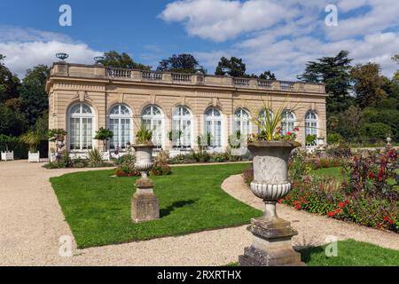 Orangerie im Bagatelle Park - Paris, Frankreich Stockfoto