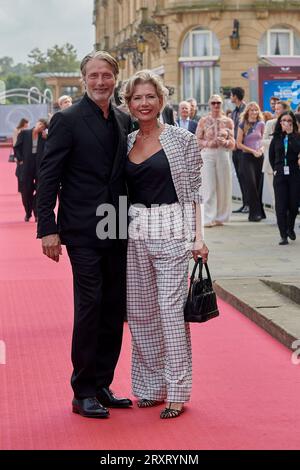 San Sebastian, Spanien. 26. September 2023, Mads Mikkelsen, auf dem roten Teppich Bastarden während des 71. San Sebastian International Film Festival in Kursaal am 26. September 2023 in San Sebastian, Spanien. (Foto von COOLMedia/NurPhoto) Stockfoto