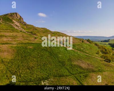 Rosenbeeren-Topping aus der Luft, Pinchingthorpe, Guisbrough, North yorkshire, großbritannien Stockfoto