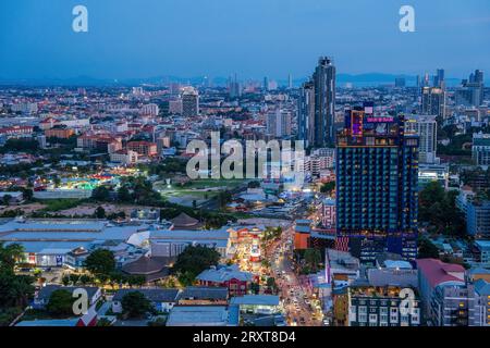 Sehen Sie die Stadt und die Gebäude von Pattaya District Chonburi in Thailand Asien Stockfoto