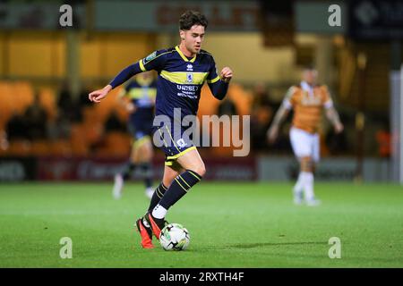 Bradford, Vereinigtes Königreich am 26. September 2023 Middlesbrough Mittelfeldspieler Hayden Hackney (7) während des Bradford City AFC gegen Middlesbrough FC Carabao Cup, Runde 3 Spiel im University of Bradford Stadium, Bradford, Vereinigtes Königreich am 26. September 2023 Stockfoto