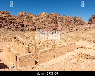 Byzantinische Kirche, Petra Archäologischer Park, UNESCO-Weltkulturerbe, eines der Neuen Sieben Weltwunder, Petra, Jordanien, Naher Osten Stockfoto