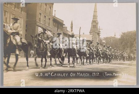 10. US-Kavallerie am 1912. März Stockfoto
