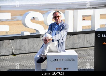 San Sebastian, Spanien. 27. September 2023. Yves Jacques nimmt am 71. Internationalen Filmfestival von San Sebastian Teil. Quelle: Julen Pascual Gonzalez/Alamy Live News Stockfoto