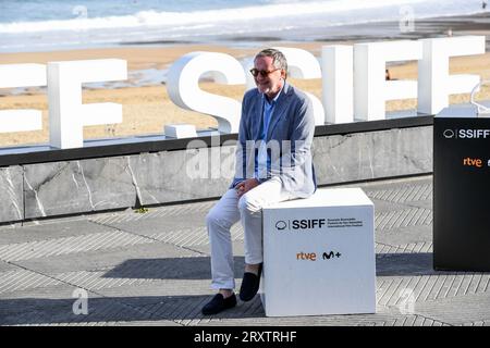 San Sebastian, Spanien. 27. September 2023. Yves Jacques nimmt am 71. Internationalen Filmfestival von San Sebastian Teil. Quelle: Julen Pascual Gonzalez/Alamy Live News Stockfoto