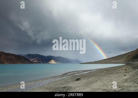 Pangong See, Ladakh, Indien Stockfoto