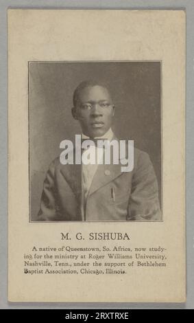 Druck von M. G. Sishuba 1913-1918 Stockfoto