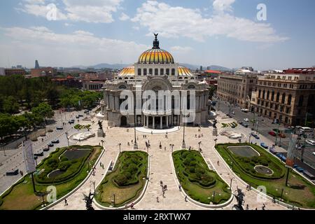 Palacio de Bellas Artes (Palast der Schönen Künste), Baubeginn 1904, Mexiko-Stadt, Mexiko, Nordamerika Stockfoto