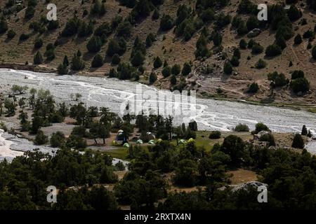 Das abgelegene und spektakuläre Fann-Gebirge, Teil des westlichen Pamir-Alay, Tadschikistan, Zentralasien, Asien Stockfoto